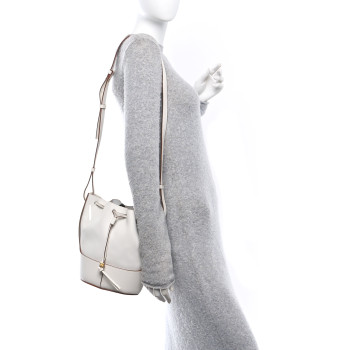 LOEWE Calfskin Small Balloon Bucket Bag Soft White