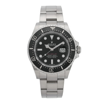 ROLEX Stainless Steel 43mm Oyster Perpetual Date Sea-Dweller Watch Black 126600
