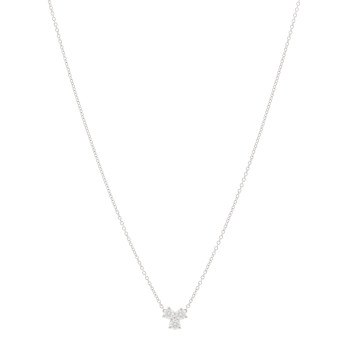 TIFFANY Platinum Diamond .30ctw Aria Pendant Necklace