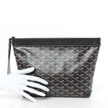 GOYARD Goyardine Conti Pouch Navy