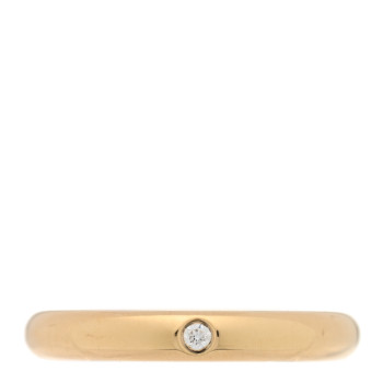 CARTIER 18K Yellow Gold Diamond 2.6mm 1895 Wedding Band Ring 46 3.75