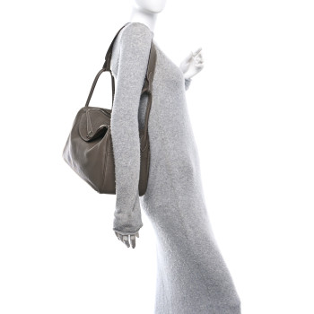 HERMES Taurillon Clemence Lindy 34 Etoupe