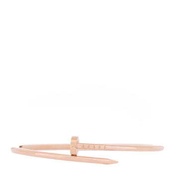 CARTIER 18K Pink Gold Small Juste Un Clou Bracelet 17