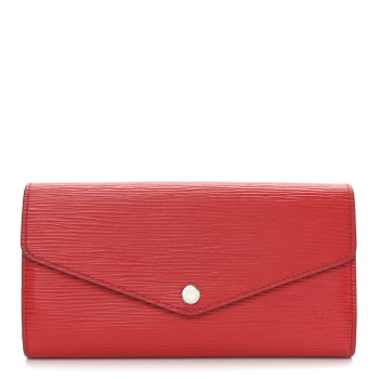 LOUIS VUITTON Epi Sarah Wallet NM Coquelicot