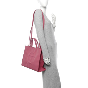TELFAR Vegan Leather Medium Shopping Bag Corned Beef