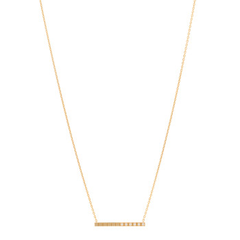 CHOPARD 18K  Gold Yellow Diamond Ice Cube Pure Necklace