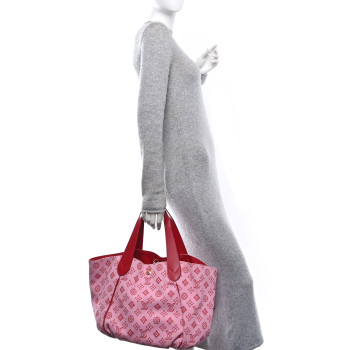 LOUIS VUITTON Canvas Cabas Ipanema PM Pink