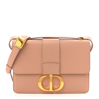 CHRISTIAN DIOR Box Calfskin 30 Montaigne Flap Bag Rose Des Vents