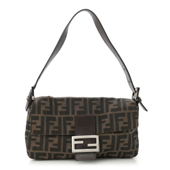 FENDI Zucca Baguette Tobacco