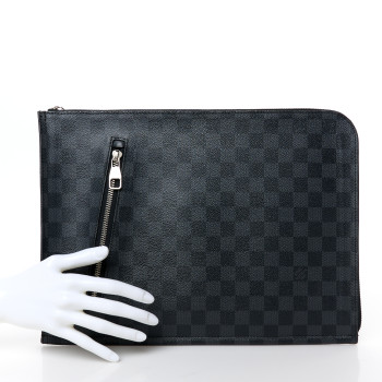 LOUIS VUITTON Damier Graphite Poche Documents Holder