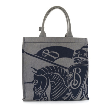 BURBERRY Canvas EKD Square Tote Knight