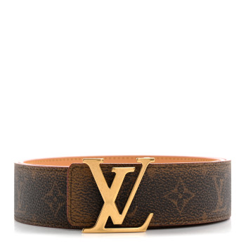 LOUIS VUITTON Calfskin Brushed Monogram 40mm LV Initiales 90 36 Belt