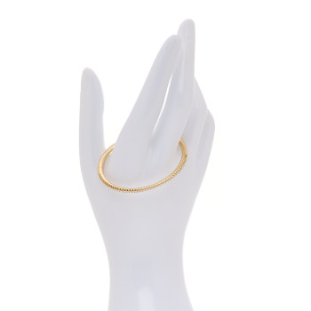 CARTIER 18K Yellow Gold Diamond Etincelle de Cartier Bangle Bracelet 15