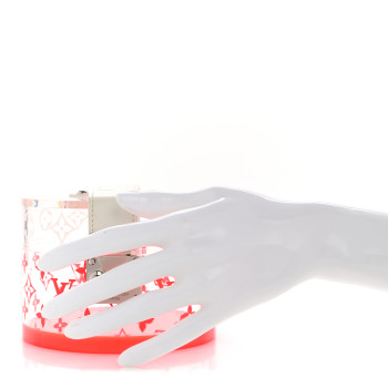 LOUIS VUITTON Transparent Plexiglass Box Scott Fluorescent Pink LOUIS VUITTON Transparent Plexiglass Box Scott Fluorescent Pink