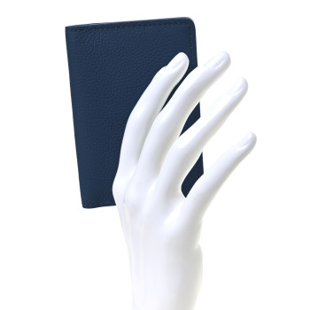 LOUIS VUITTON Grained Calfskin Aerogram Pocket Organizer Atlantic Blue