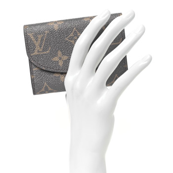 LOUIS VUITTON Monogram Rosalie Coin Purse Trianon Gray