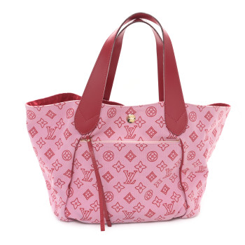LOUIS VUITTON Canvas Cabas Ipanema PM Pink
