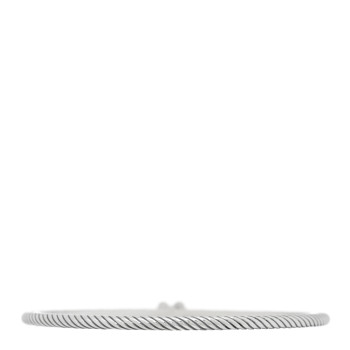 DAVID YURMAN Sterling Silver Diamond Cable Collectibles Heart Bracelet