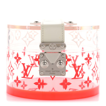 LOUIS VUITTON Transparent Plexiglass Box Scott Fluorescent Pink LOUIS VUITTON Transparent Plexiglass Box Scott Fluorescent Pink