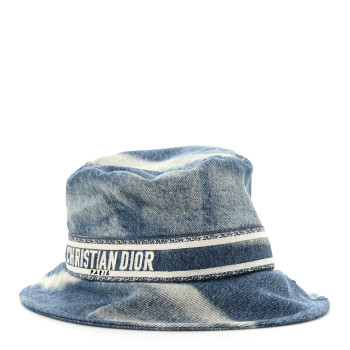 CHRISTIAN DIOR Denim Bucket Hat 58 Blue