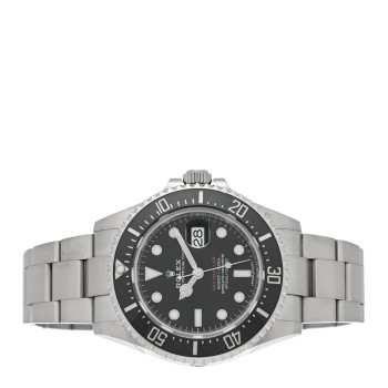 ROLEX Stainless Steel 43mm Oyster Perpetual Date Sea-Dweller Watch Black 126600
