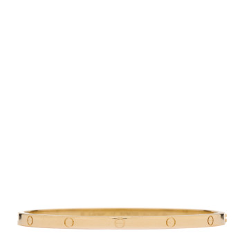 CARTIER 18K Yellow Gold Small LOVE Bracelet 17