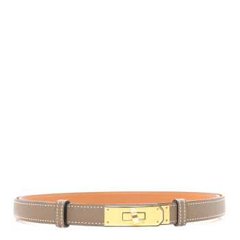 HERMES Epsom Kelly Belt Etoupe