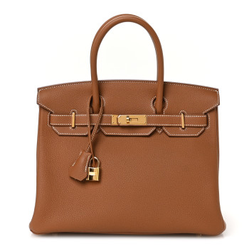 HERMES Togo BIRKIN 30 Gold