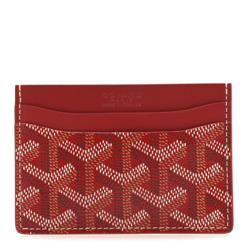 GOYARD Goyardine Saint Sulpice Card Holder Red