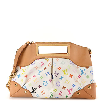 LOUIS VUITTON Monogram Multicolor Judy MM White