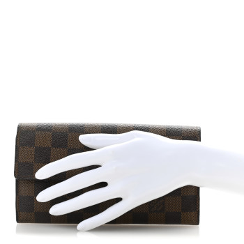 LOUIS VUITTON Damier Ebene Sarah Wallet