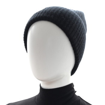 LOUIS VUITTON Wool LV Headline Beanie Hat Black