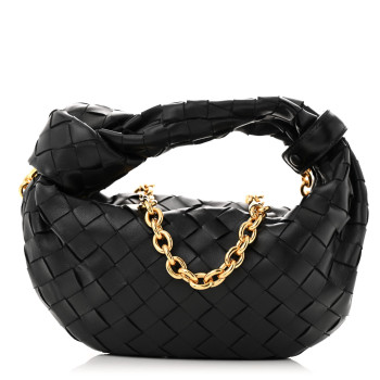 BOTTEGA VENETA Nappa Intrecciato Mini Chain Jodie Black