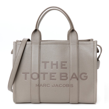 MARC JACOBS Grained Calfskin Medium The Tote Bag Cement