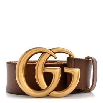 GUCCI Faded Calfskin Double G 40mm Belt 110 44 Cuir