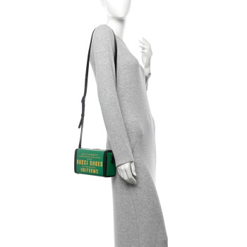 GUCCI Grained Calfskin Gucci 100 Mini Bag Green