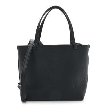 THE ROW Grained Calfskin Small Park Tote Black