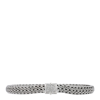 JOHN HARDY Sterling Silver Diamond 6.5mm Classic Chain Bracelet