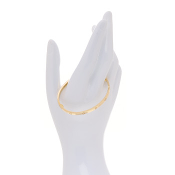CARTIER 18K Yellow Gold Small LOVE Bracelet 17