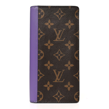LOUIS VUITTON Monogram Brazza Wallet Purple