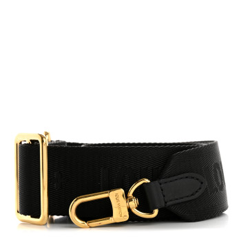 LOUIS VUITTON Nylon Petite Malle Souple Shoulder Strap Black