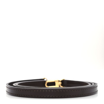 LOUIS VUITTON Calfskin 12mm Shoulder Strap Brown