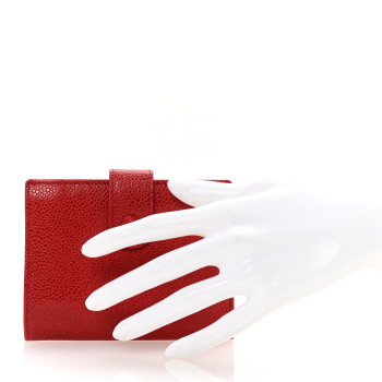 CHANEL Caviar Timeless CC Compact French Wallet Red CHANEL Caviar Timeless CC Compact French Wallet Red