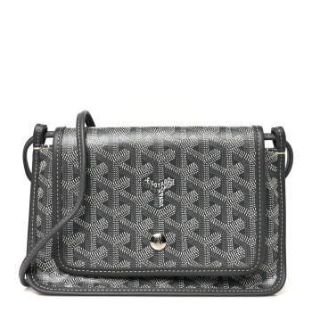 GOYARD Goyardine Plumet Wallet Clutch Grey
