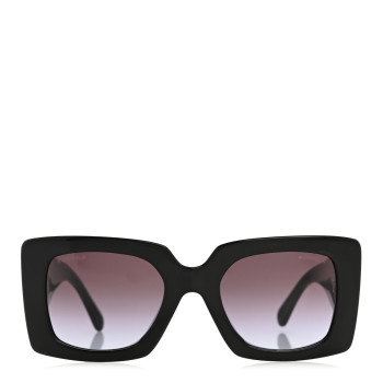 CHANEL Acetate Pearl Rectangle Sunglasses 5480-H-A Black