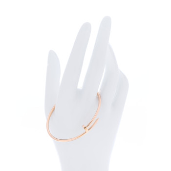 CARTIER 18K Pink Gold Small Juste Un Clou Bracelet 17