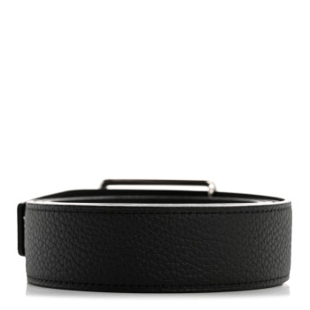 HERMES Togo Swift 30mm Oscar Reversible Belt 100 40 Black