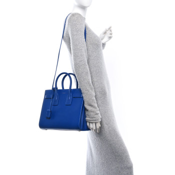 SAINT LAURENT Calfskin Small Sac De Jour Outremer