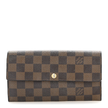 LOUIS VUITTON Damier Ebene Sarah Wallet