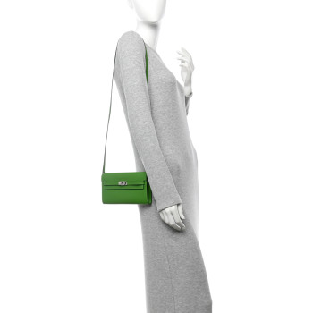 HERMES Epsom Kelly Wallet To Go Vert Yucca